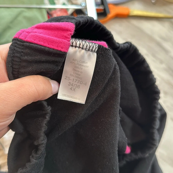 Women Within Side Stripe Cotton FrenchTerry Straight Leg Sweatpant Size 4X 34/36 - Picture 5 of 6